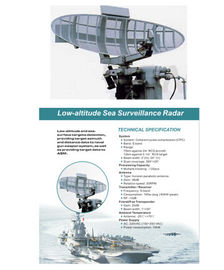 Sistema coherente del radar de vigilancia de la compresión del pulso para la detección de la blanco de la superficie del mar